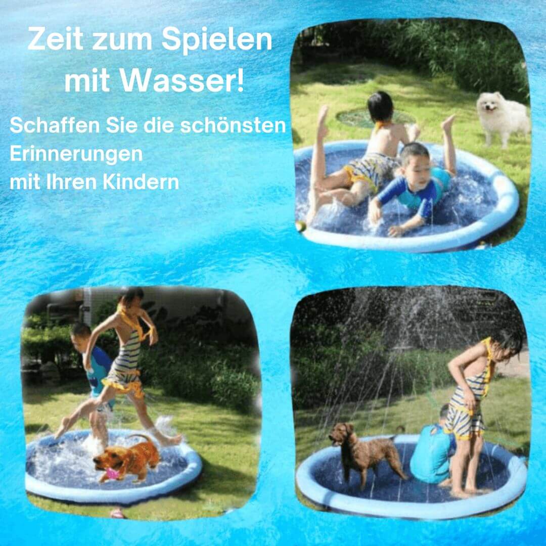 SplashPool™ - Fröhliche Kinder und Haustiere, ein sorgenfreier Sommer