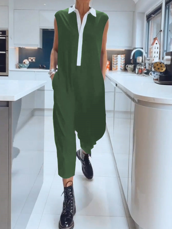 Wibke™ Lässiger ärmelloser Jumpsuit