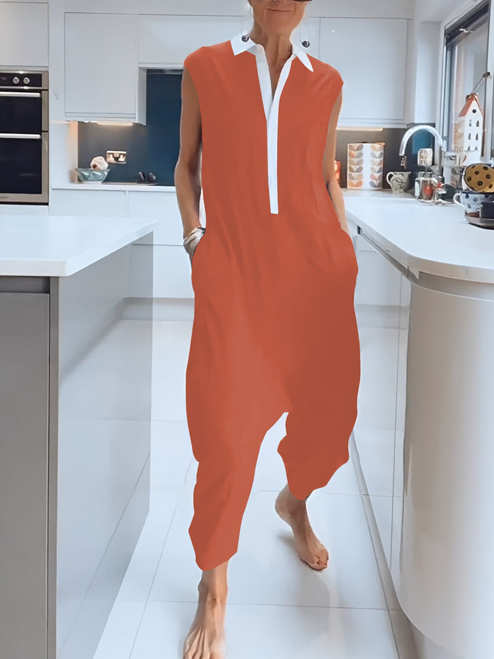 Wibke™ Lässiger ärmelloser Jumpsuit