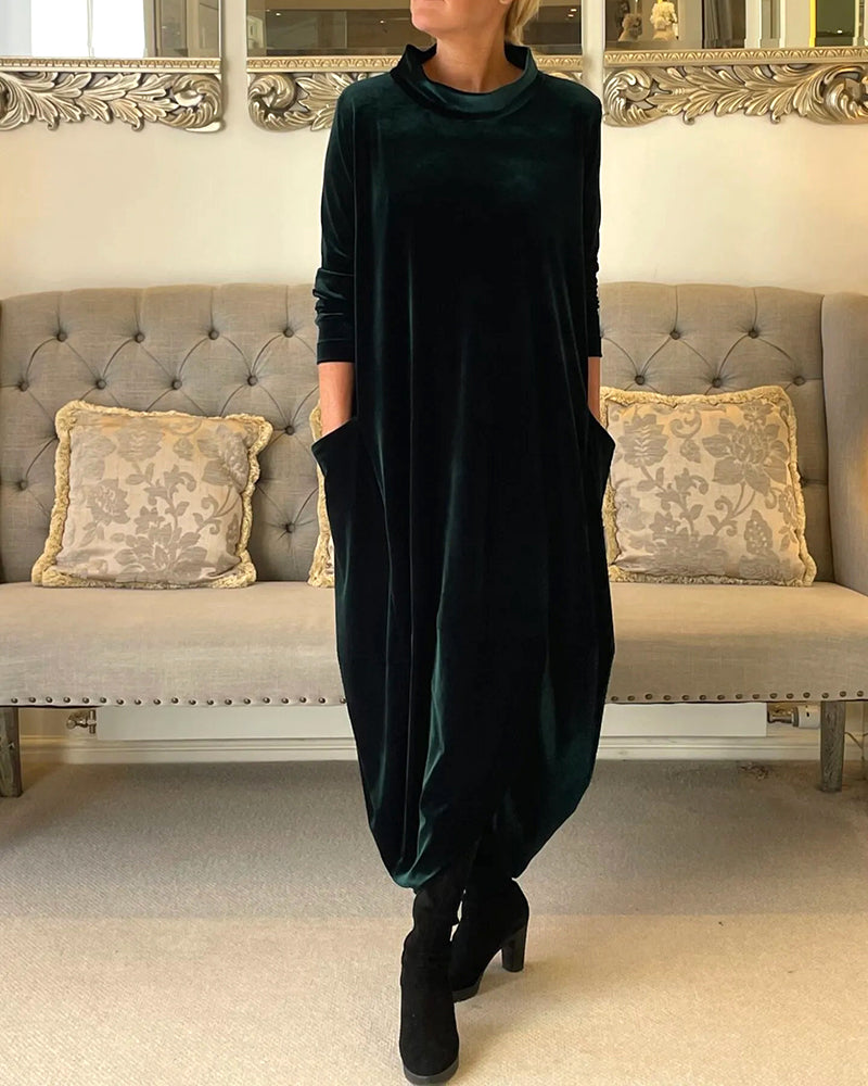 Cathy™ - Lässiges Pulloverkleid Aus Samt