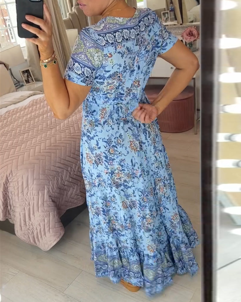 Evelin™ Floral Sommer-Schlagkleid