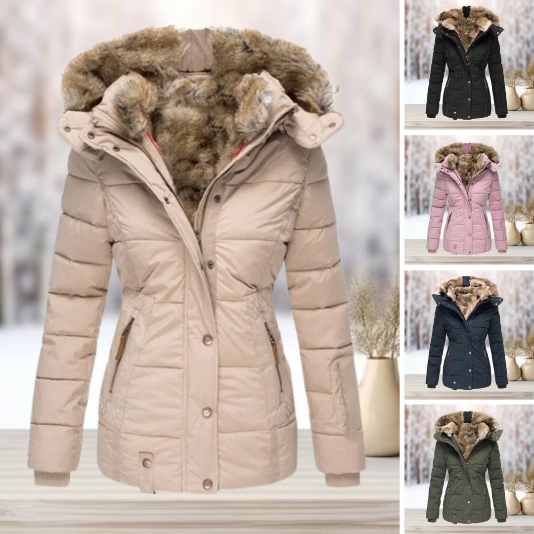 Andrea™ | Modische Pelz-Winterjacke