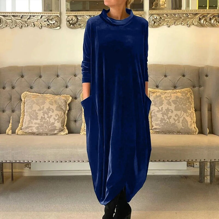 Cathy™ - Lässiges Pulloverkleid Aus Samt