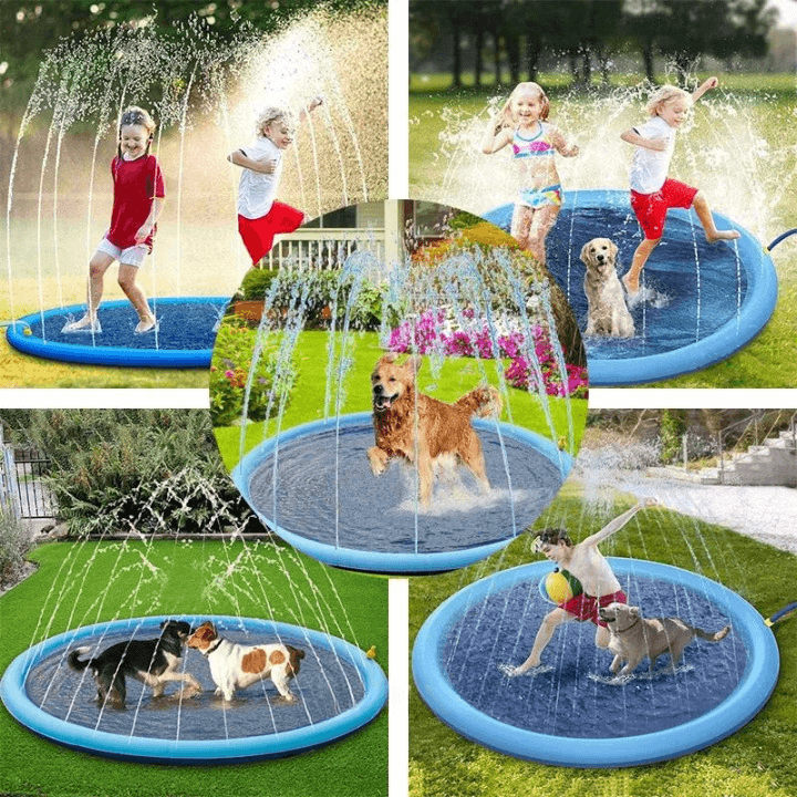 SplashPool™ - Fröhliche Kinder und Haustiere, ein sorgenfreier Sommer