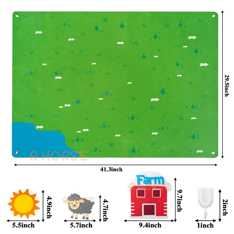 FarmCritters™ - Tiere Bauernhof Flanellbrett