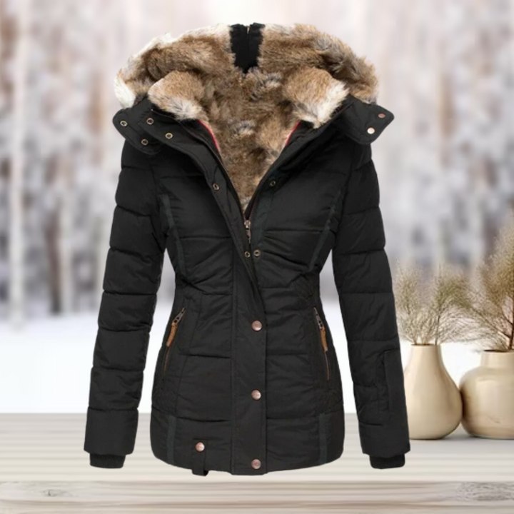 Andrea™ | Modische Pelz-Winterjacke