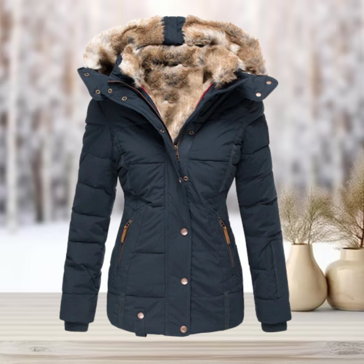 Andrea™ | Modische Pelz-Winterjacke