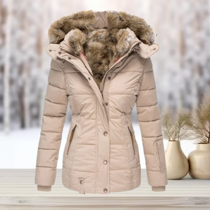 Andrea™ | Modische Pelz-Winterjacke