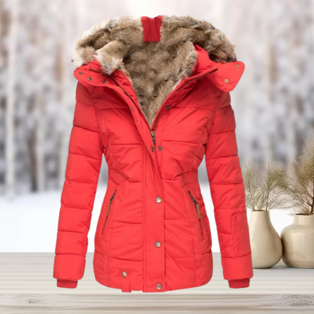 Andrea™ | Modische Pelz-Winterjacke