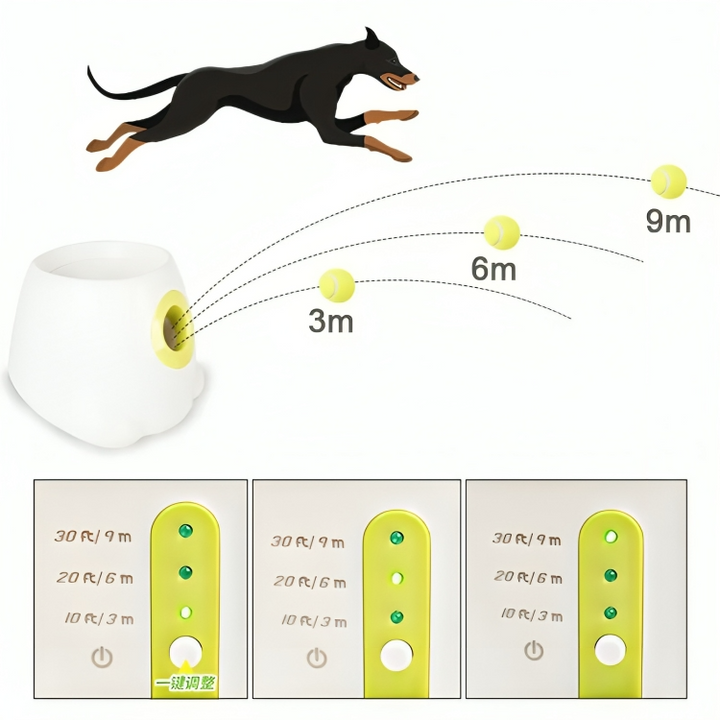 PawsPlay™ - Automatischer Haustier-Ballwerfer