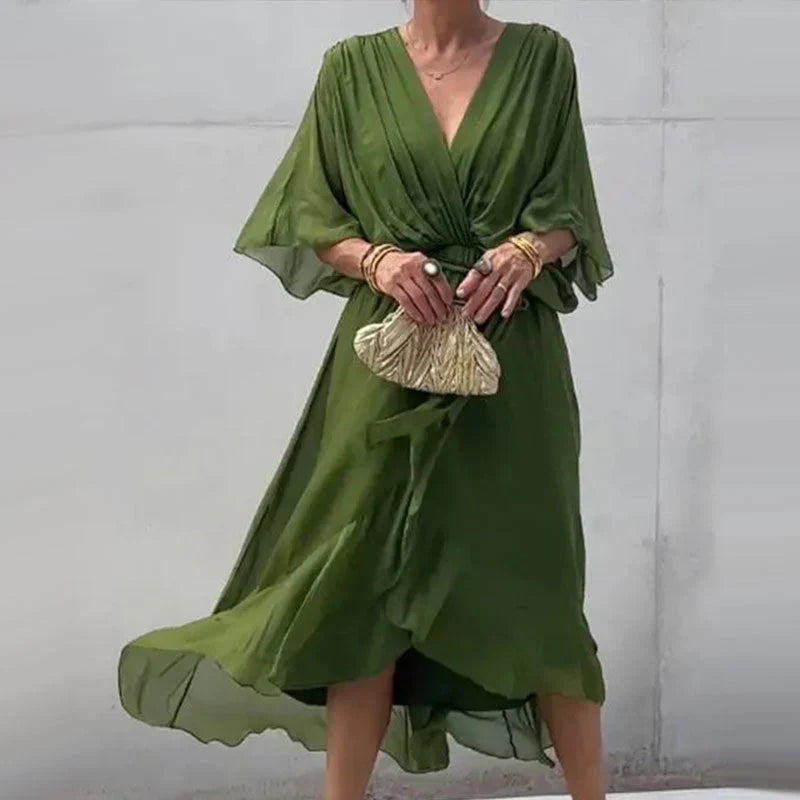 Lina™ Elegantes Sommerkleid mit Rüschen