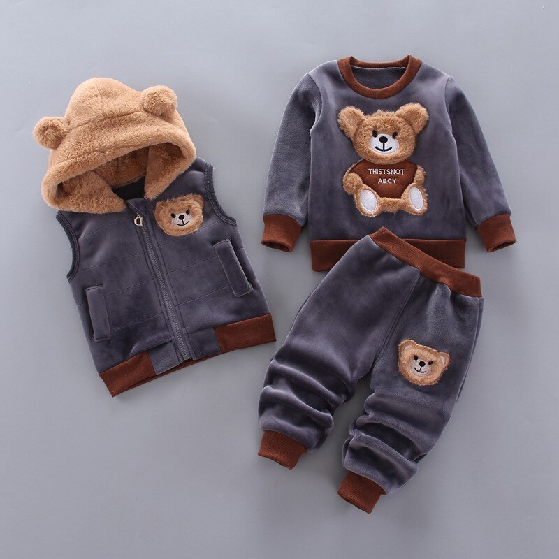 CuteBear™ - Warmer Pullover für Kinder (3er-Set)