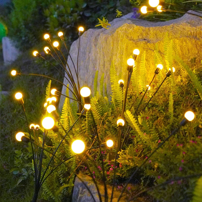 Obilero FireflyLights™ - Firefly solarbetriebene Gartenleuchte -  2 + 2 Gratis