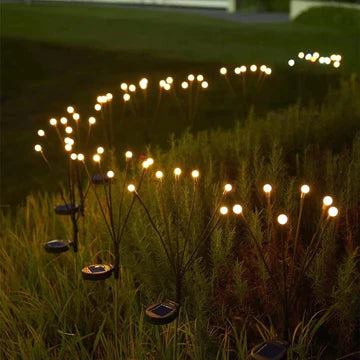 Obilero FireflyLights™ - Firefly solarbetriebene Gartenleuchte -  2 + 2 Gratis